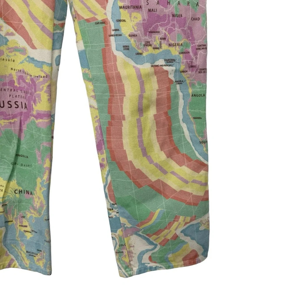 Melody Esani map of the world cargo pants size small - Picture 7 of 11